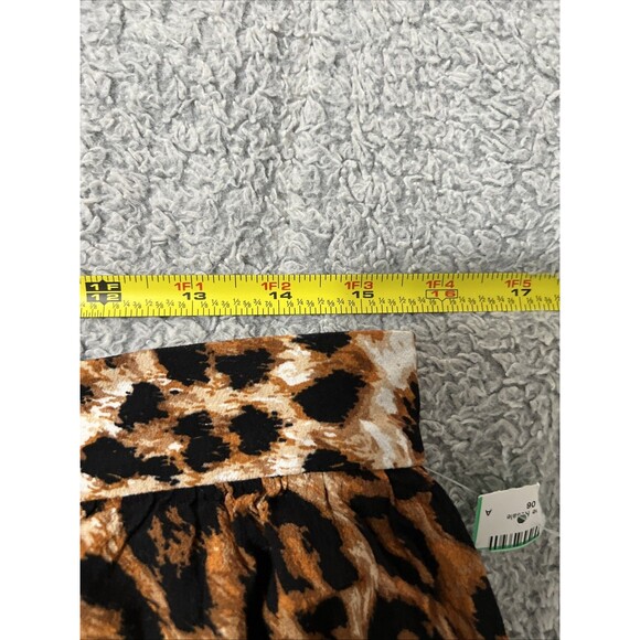 Talbots ruffled button up leopard maxi skirt large Y2K Boho Animal - Picture 7 of 9